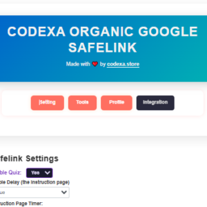 Codexa Organic Quiz Safelink For WordPress, Adlinkfly, Instagram, Google, Facebook Traffic